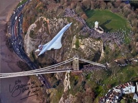 Concorde’s last flight over Clifton Suspension Bridge