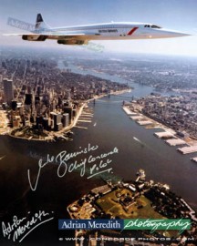Concorde Over Manhatan 1986 - Signed 16x12