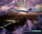 Concorde over Sugar Loaf Mountain, Rio de Janeiro Showing Cristo Redentor 1998 - 12x10