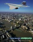 Concorde Over London 1998 in Chatham Union Jack Livery - 20x16