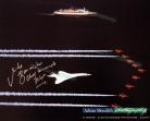 Concorde with QEII and Red Arrows - Signed 16x12