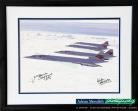 Concorde Formation - Framed and Signed 16x12