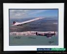 Concorde and Battle of Britain Spitfire - Framed and Signed 16x12