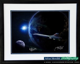 Concorde Out Of This World - Framed and Signed 16x12