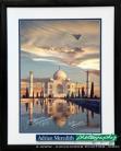 Concorde G-BOAF Flying over Taj Mahal India - Framed and Signed 16x12